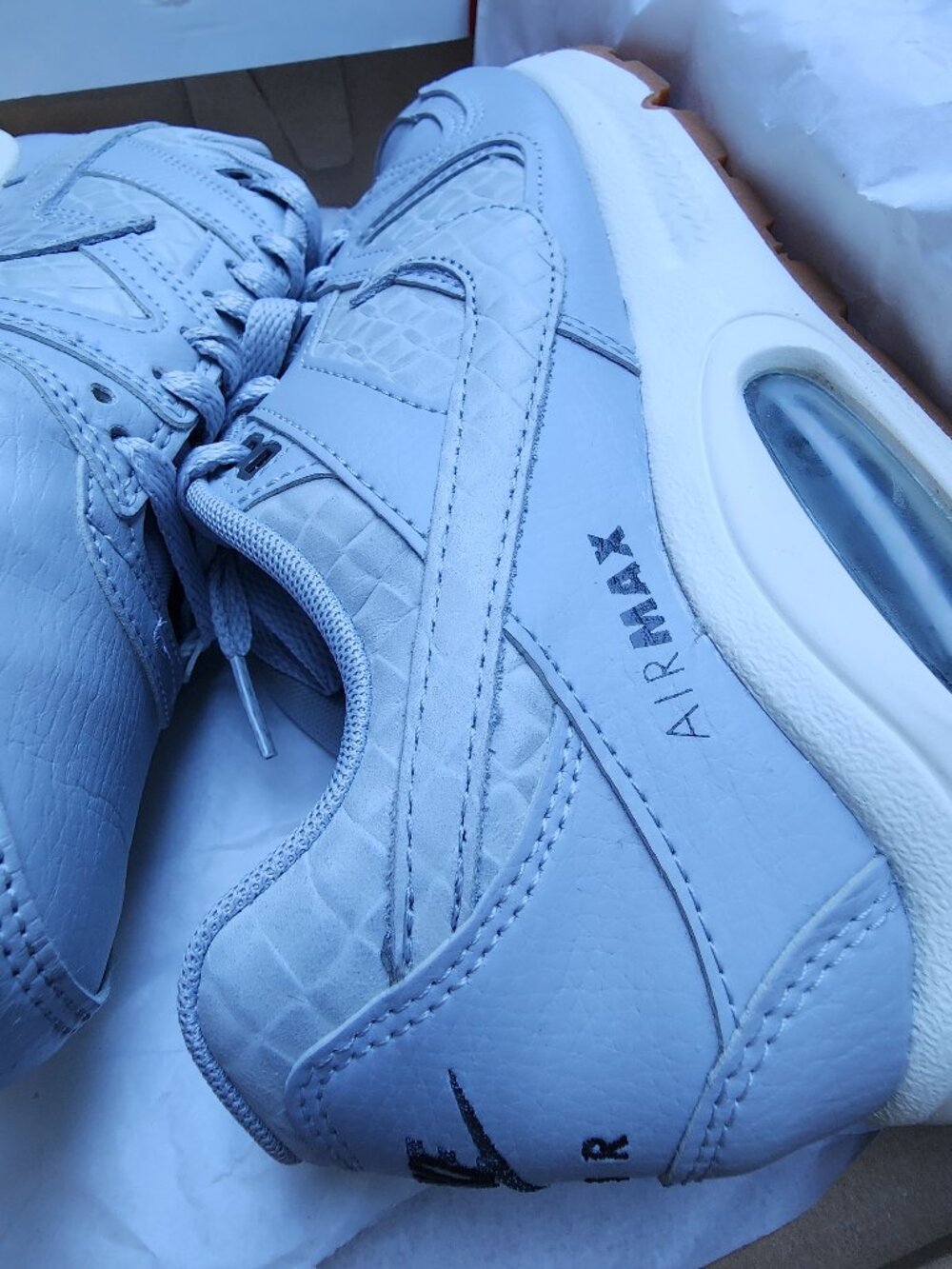 📦 👟 EUC Nike Air Max Command Premium Gray Women's 8, Youth 6.5
